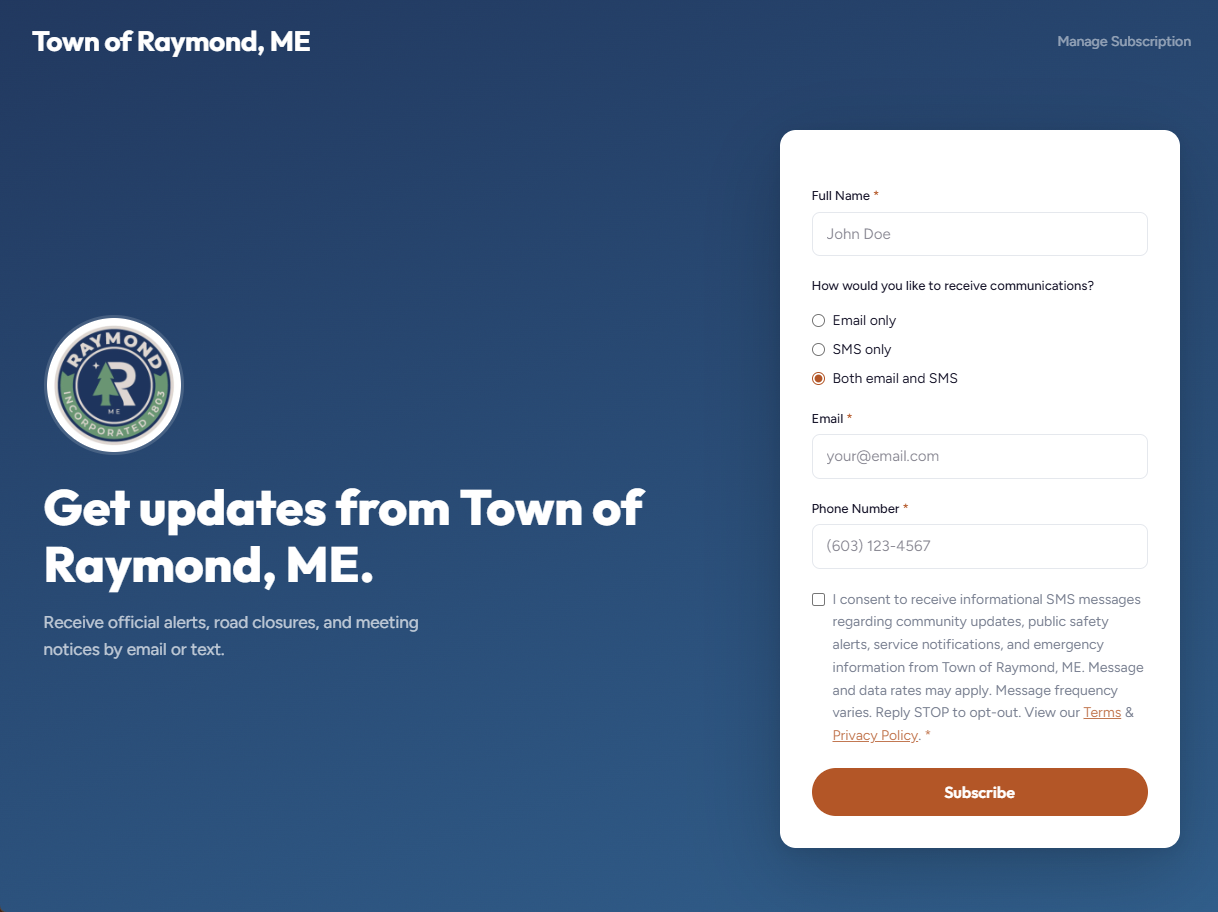 TownCloud broadcast screenshot